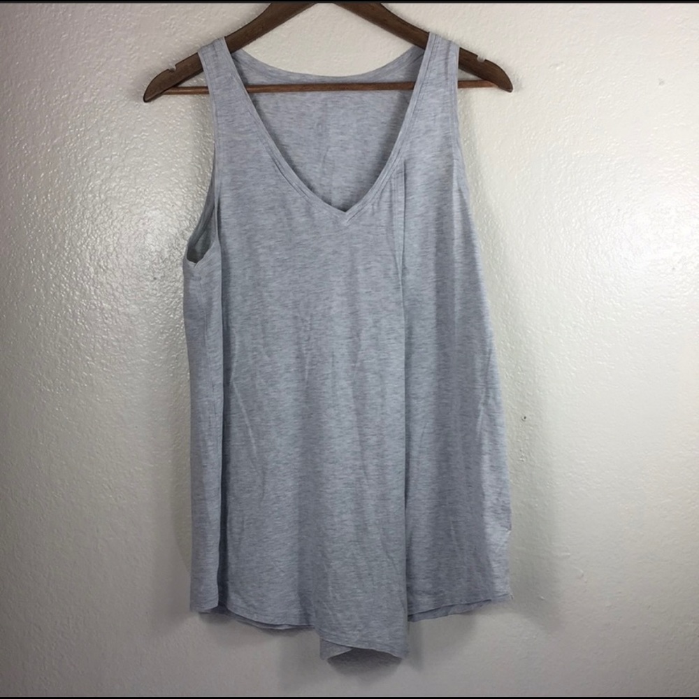 Lululemon Gray Split Front Tank Top